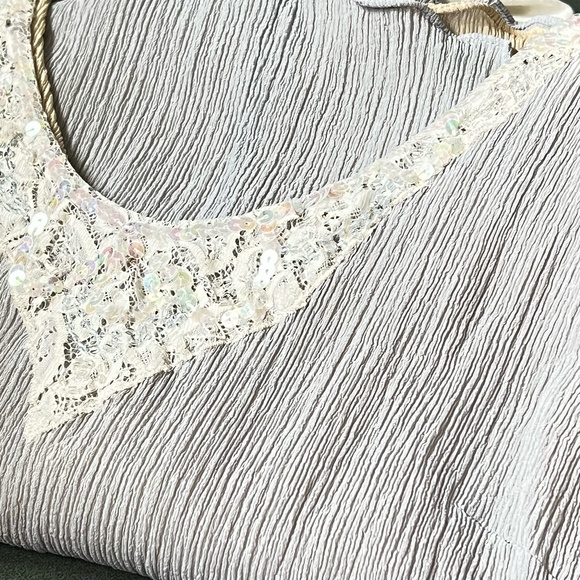 Sigrid Olsen Silk and Sequin Camisole Tank Top Size 6 - Picture 5 of 16